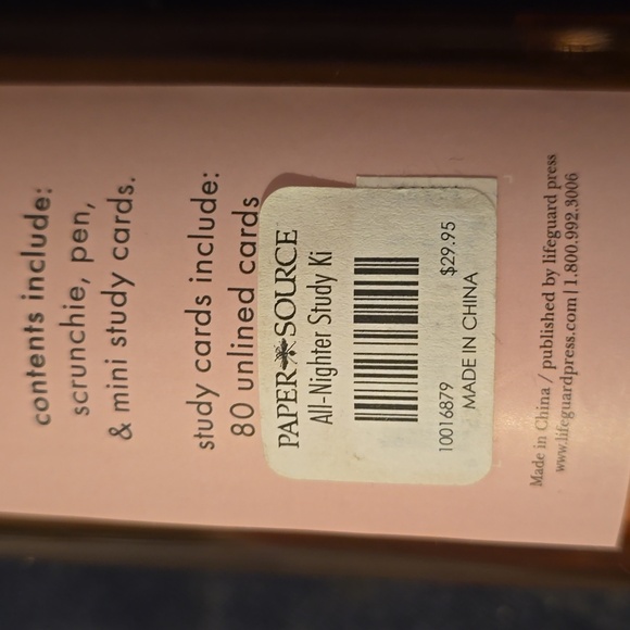 ❤️BUY 2 GET 1 FREE  Kate Spade All-Nighter Study Kit & Tumbler, Retail $29.99 - Picture 7 of 12